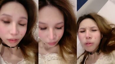 【蜜桃酱耶】美女终于约榜一大哥啪啪直播了，操翻了 (3)