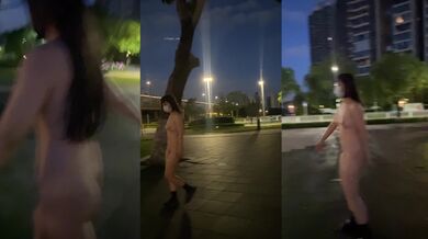 2025年9月最新人气很高的露出大神【瓜子姐姐】全裸到处瞎逛，路人看到震惊了，景区，街头，从白天到黑夜，好刺激 (3)